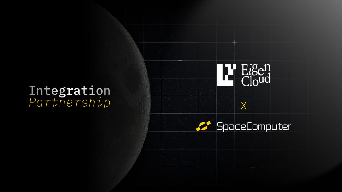 SpaceComputer Partners with EigenCloud: Data Availability for the Orbital World Computer