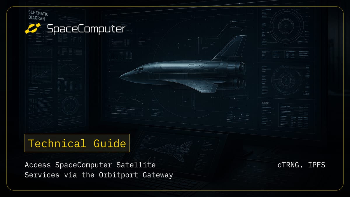 SpaceComputer Providing Reliable True Randomness from the Tamper-Proof Decentralized Orbital Network